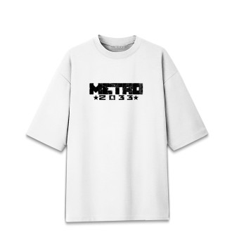 Хлопковая футболка оверсайз Metro