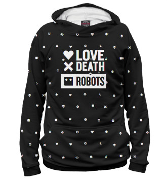 Худи для девочек Love, Death + Robots logo