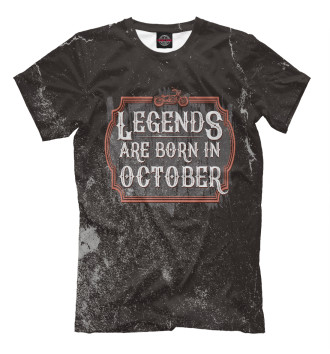 Футболка для мальчиков Legends Are Born In October
