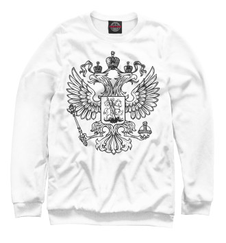Свитшот для девочек Герб Российской Федерации (одноцветный)