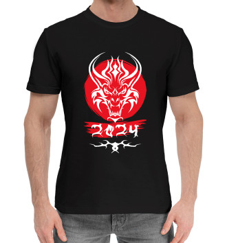 Хлопковая футболка Дракон 2024