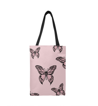 Сумка-шоппер Розовые бабочки