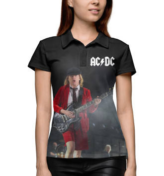 Женское Поло AC/DC