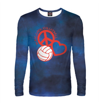 Лонгслив Peace-Love-Volleyball