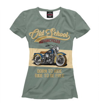Футболка для девочек Мотоциклы - Старая школа