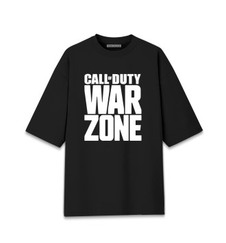 Хлопковая футболка оверсайз Warzone Call of Duty