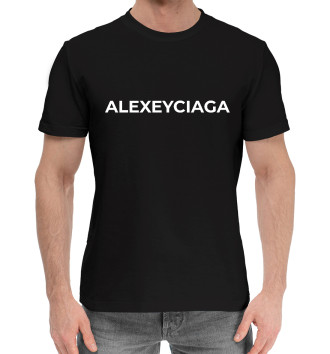Мужская Хлопковая футболка Alexeyciaga