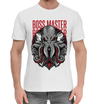 Хлопковая футболка Boss master