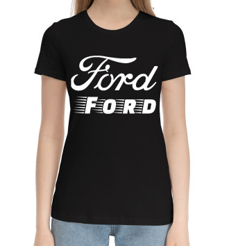 Женская Хлопковая футболка Ford | Ford