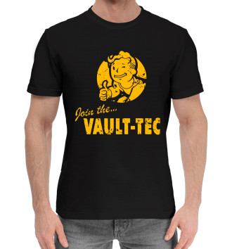 Мужская Хлопковая футболка Join the... Vault-tec