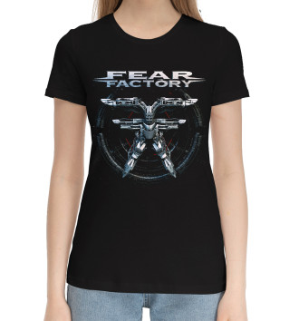 Женская Хлопковая футболка Fear factory