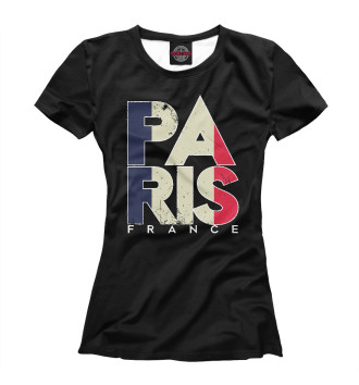 Женская Футболка Франция - Париж