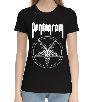 Женская Хлопковая футболка Pentagram