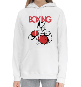 Женский Хлопковый худи Boxing
