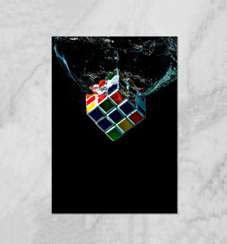  Кубик Рубика в воде