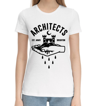 Женская Хлопковая футболка Architects