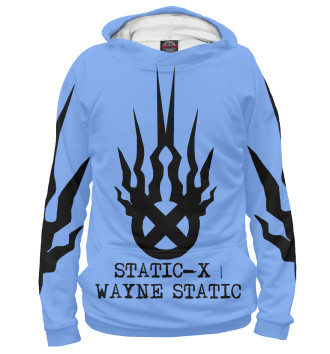 Мужское Худи Static-X | Wayne Static Blue