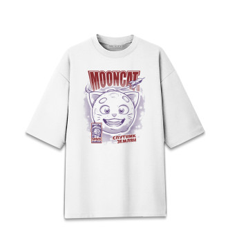 Мужская Хлопковая футболка оверсайз MoonCat