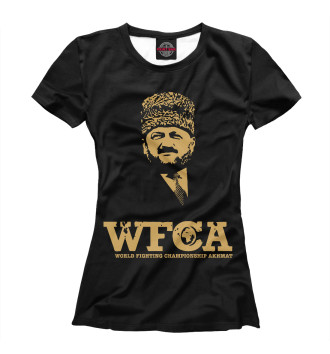Женская Футболка WFCA Federation Black