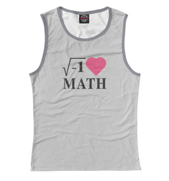 Майка для девочек Я люблю Математику