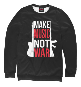 Свитшот для девочек Make Music not war