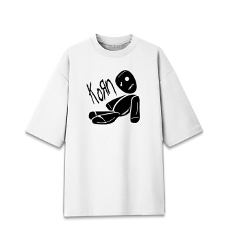 Хлопковая футболка оверсайз Korn