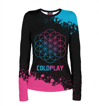 Женский Лонгслив Coldplay Neon Gradient (colors)