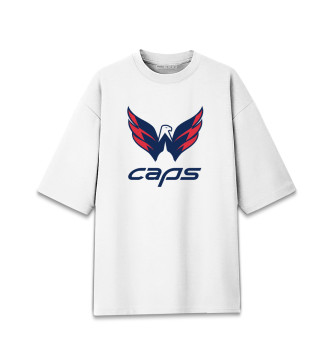Мужская Хлопковая футболка оверсайз Washington Capitals