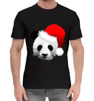 Хлопковая футболка Новогодний Панда