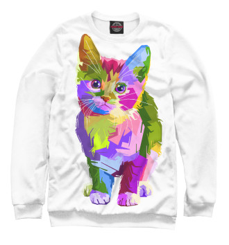 Свитшот Разноцветный котик