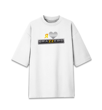 Хлопковая футболка оверсайз Brazzers