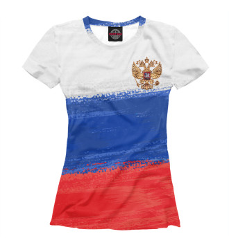 Футболка Флаг России с гербом