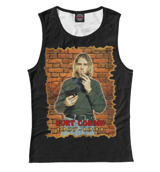 Женская Майка Nirvana (Kurt Cobain)