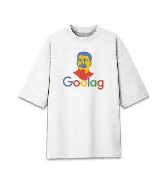 Хлопковая футболка оверсайз Goolag