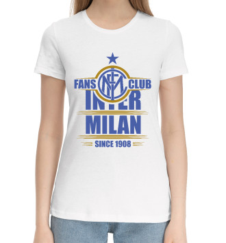 Женская Хлопковая футболка Inter Milan