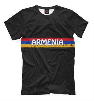 Мужская Футболка Флаг Армении