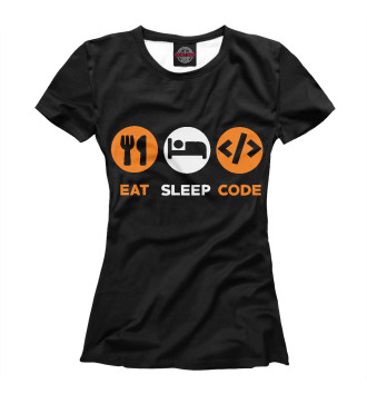 Футболка Eat Sleep Code