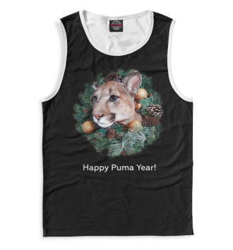 Майка для мальчиков Happy Puma Year!