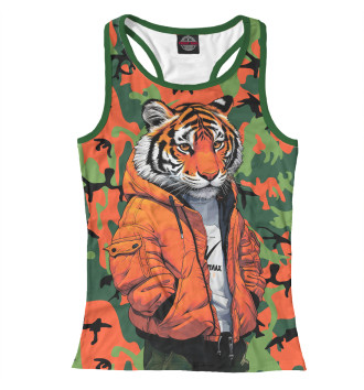 Женская Борцовка Тигр в оранжевой куртке