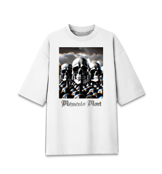 Хлопковая футболка оверсайз Memento Mori скелеты