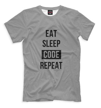 Футболка Eat Sleep Code Repeat
