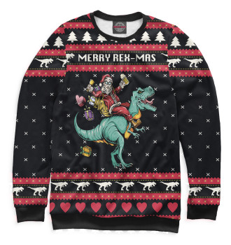 Свитшот для девочек Merry rex-mas