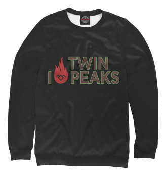 Женский Свитшот I Love Twin Peaks