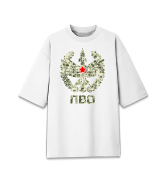 Мужская Хлопковая футболка оверсайз ПВО