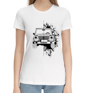 Женская Хлопковая футболка Mersedes-Benz