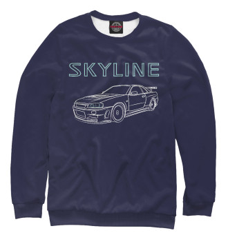 Мужской Свитшот Nissan Skyline R34