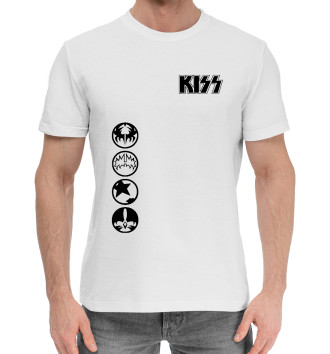 Мужская Хлопковая футболка Kiss