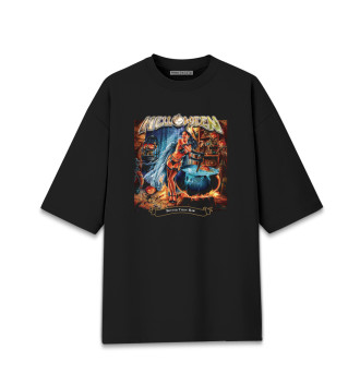Мужская Хлопковая футболка оверсайз Helloween