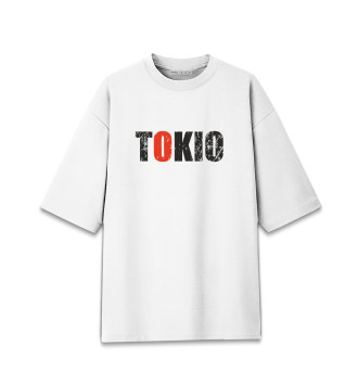 Хлопковая футболка оверсайз Tokio