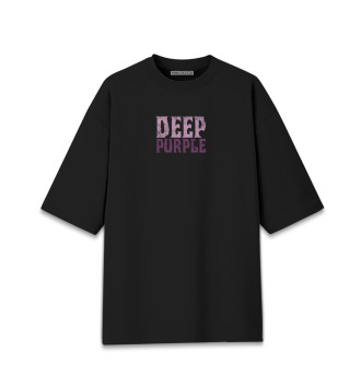 Хлопковая футболка оверсайз Deep Purple